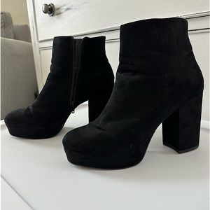Target Mossimo Black Platform Booties